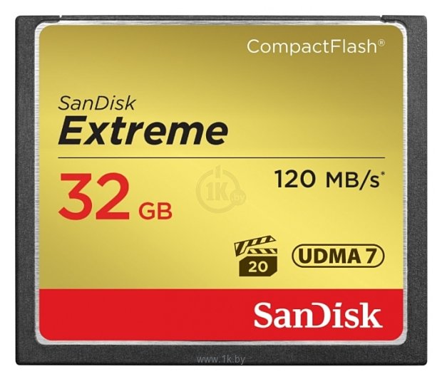 Фотографии Sandisk Extreme CompactFlash 120MB/s 32GB