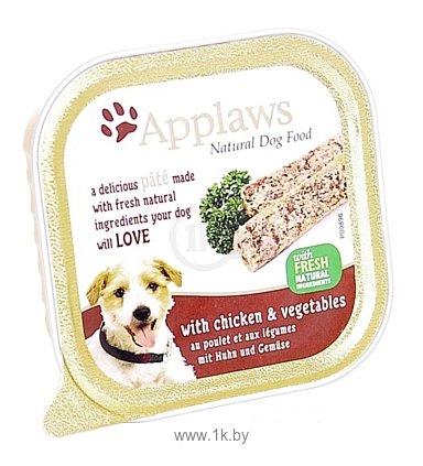 Фотографии Applaws Dog Pate with Chicken & Vegetables (0.150 кг) 1 шт.
