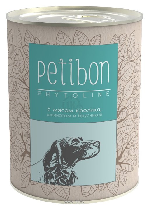 Фотографии Petibon Phytoline с мясом кролика, шпинатом и брусникой для собак (0.34 кг) 1 шт.