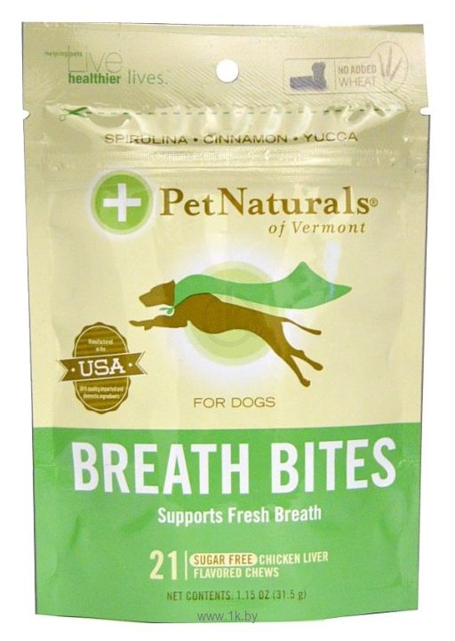 Фотографии Pet Naturals of Vermont Breath Bites для собак со вкусом куриной печени