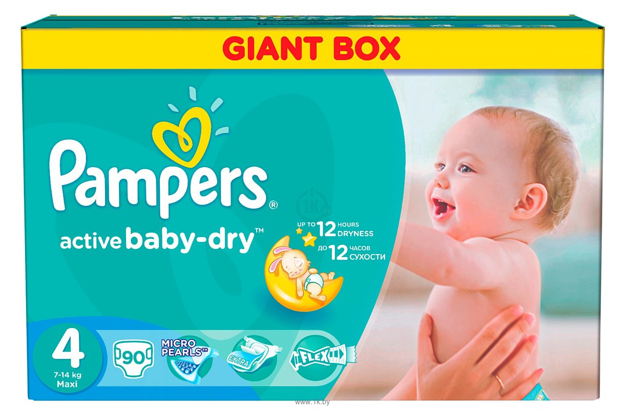 Фотографии Pampers Active Baby-Dry 4 Maxi (90 шт.)