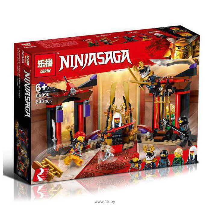 Фотографии Lepin NinjaGo 06090 Решающий бой в тронном зале аналог Lego 70651