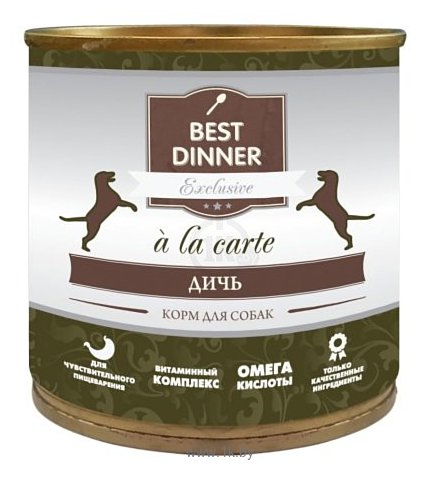 Фотографии Best Dinner A la Carte для собак Дичь (0.24 кг) 1 шт.