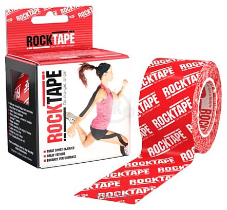 Фотографии RockTape Classic 5 см x 5 м (красный логотип)