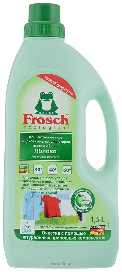 Фотографии Frosch Color Detergent Apple 1,5 л