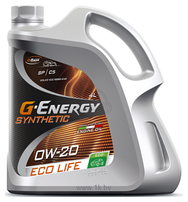 Фотографии G-Energy Synthetic Eco Life 0W20 API SP ACEA C5 4л