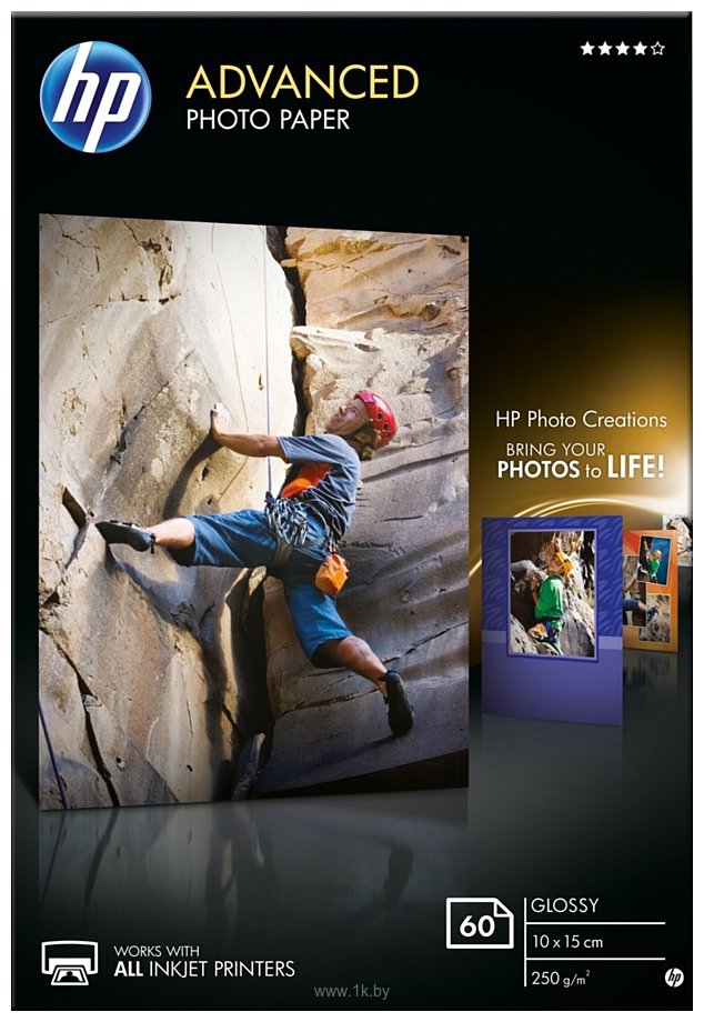 Фотографии HP Advanced Glossy Photo Paper 10x15 60 листов (Q8008A)