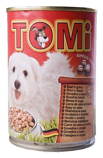 Фотографии ToMi (0.4 кг) 1 шт. Консервы для собак с говядиной