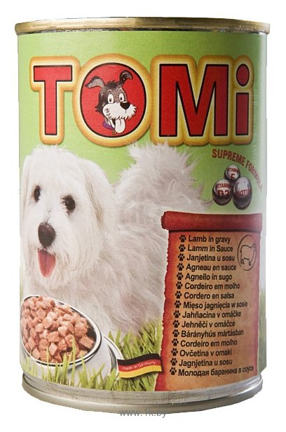 Фотографии ToMi (0.4 кг) 1 шт. Консервы для собак с ягненком