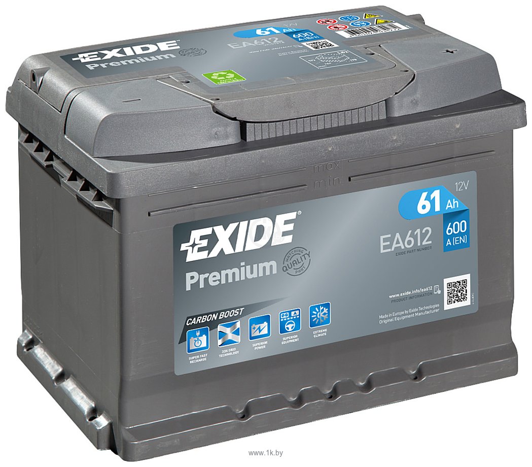 Фотографии Exide Premium EA612 (61Ah)