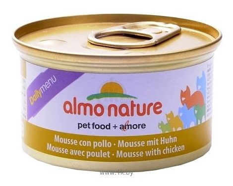 Фотографии Almo Nature DailyMenu Adult Cat Mousse Chicken (0.085 кг) 24 шт.