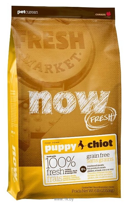 Фотографии NOW FRESH (2.72 кг) Grain Free Puppy Dog Food Recipe