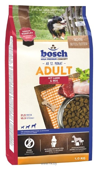 Фотографии Bosch (1 кг) Adult Lamb & Rice