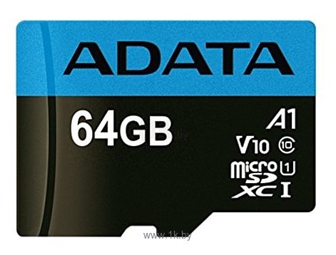 Фотографии ADATA Premier microSDXC UHS-I U1 V10 A1 Class10 64GB + SD adapter