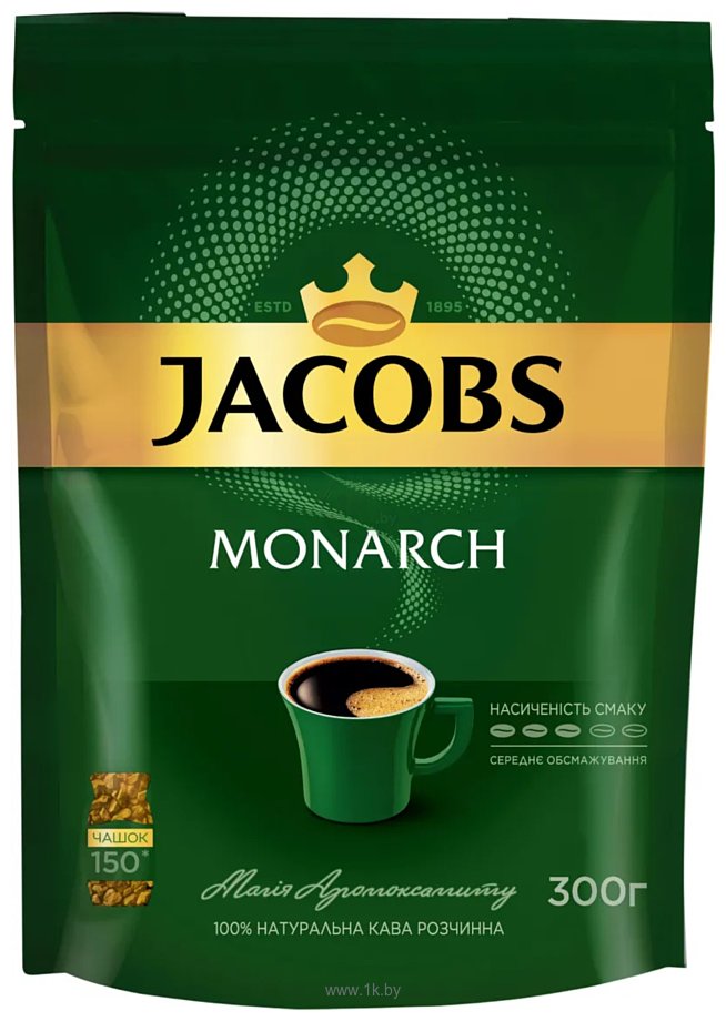 Фотографии Jacobs Monarch растворимый 300 г (пакет)