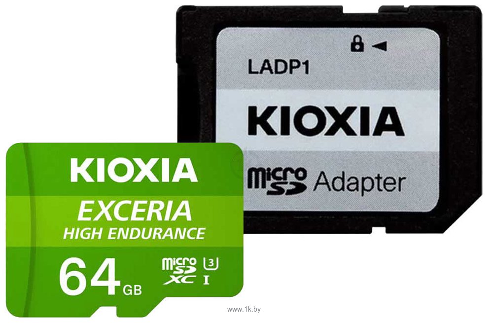 Фотографии Kioxia Exceria High Endurance microSDXC LMHE1G064GG2 64GB (с адаптером)