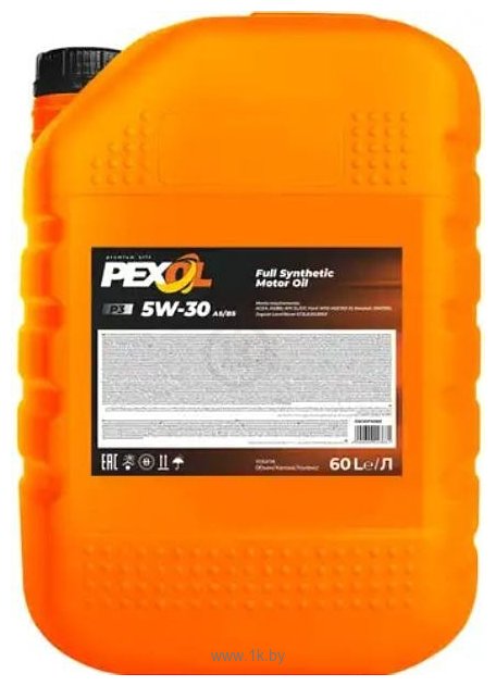 Фотографии Pexol P3 5W-30 A5/B5 SL/CF 60л