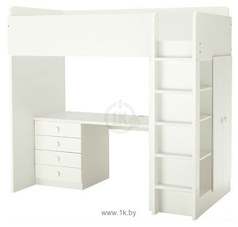 Фотографии Ikea Стува/Фолья 207x99 (кровать-чердак, белый) (791.808.28)