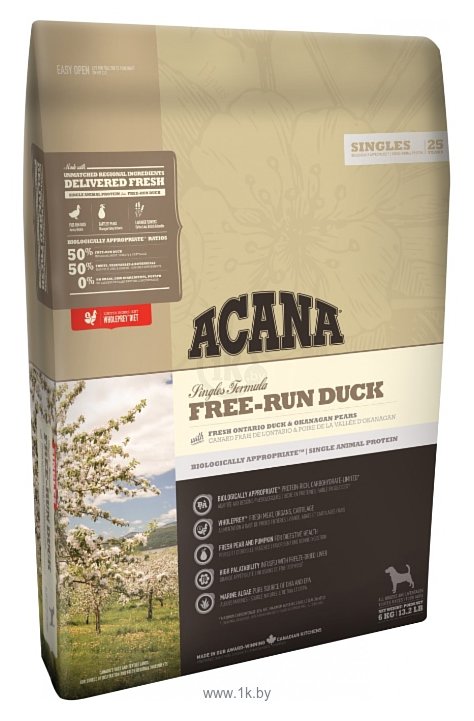 Фотографии Acana (6 кг) Free-Run Duck