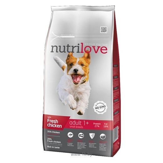 Фотографии Nutrilove (1.6 кг) Dogs - Dry food - Adult Small