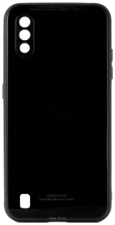 Фотографии Case Glassy для Samsung Galaxy M01 (черный)