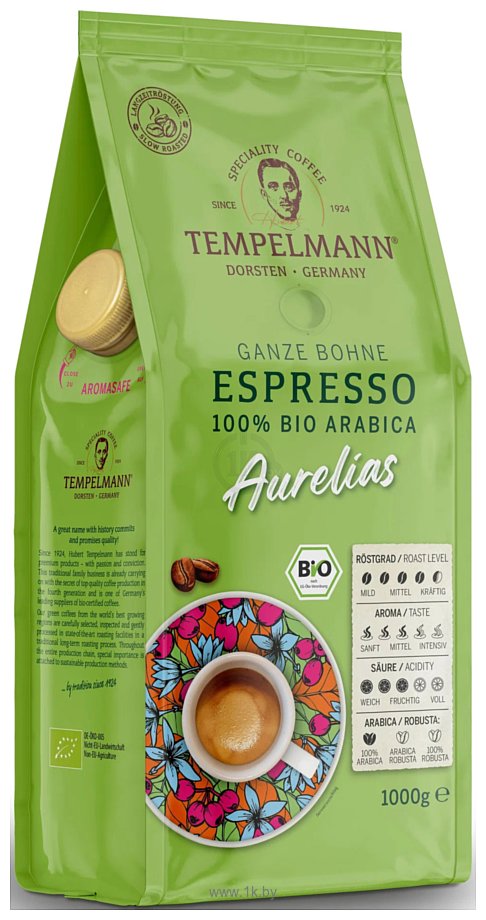 Фотографии Tempelmann Aurelias Espresso зерновой 1 кг