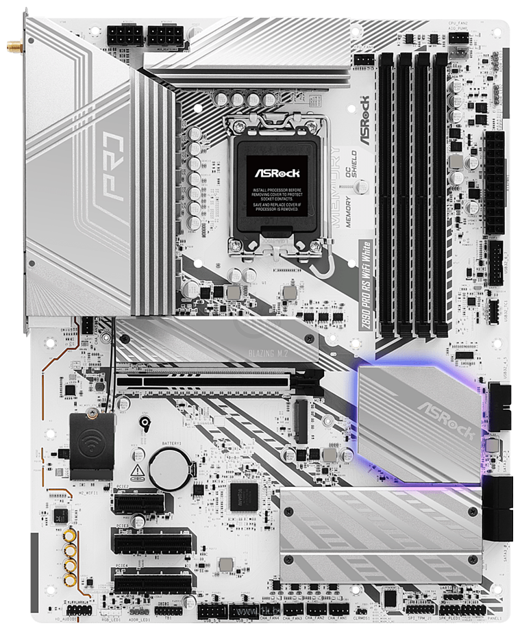 Фотографии ASRock Z890 Pro RS WiFi White