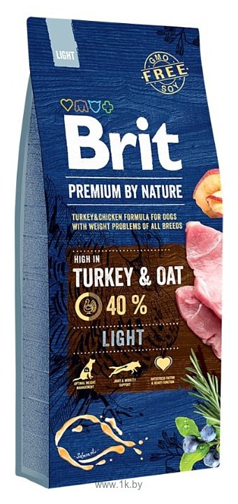 Фотографии Brit (15 кг) Premium by Nature Light Turkey & Oats