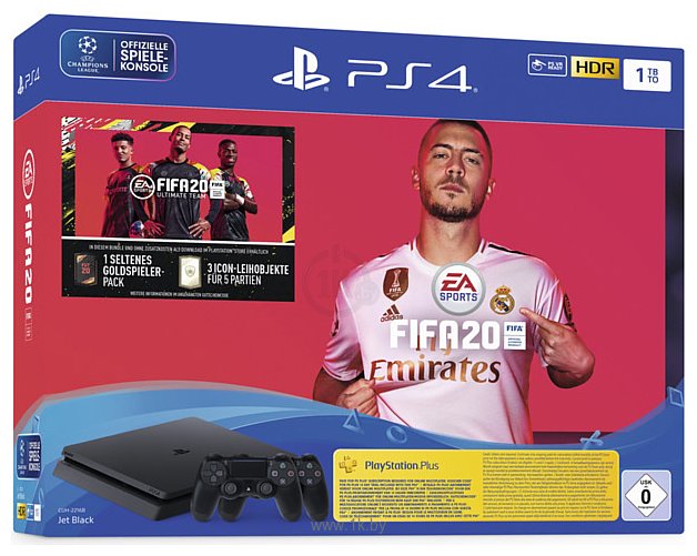 Фотографии Sony PlayStation 4 Slim 1 ТБ FIFA 20 (2 контроллера)