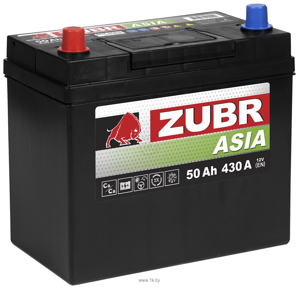 Фотографии Zubr 50 Ah ZUBR Premium Asia L+
