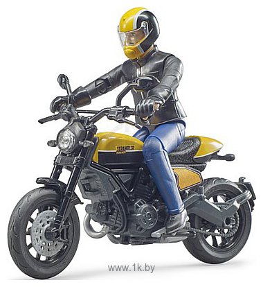 Фотографии Bruder Scrambler Ducati с мотоциклистом 63053