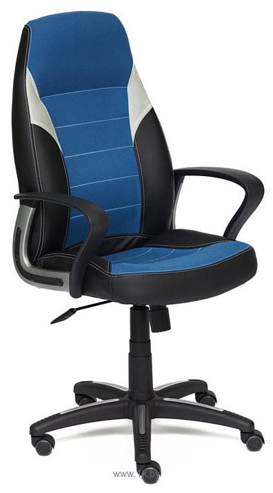 Фотографии TetChair Inter (искусственная кожа, ткань, черный/синий/серый)