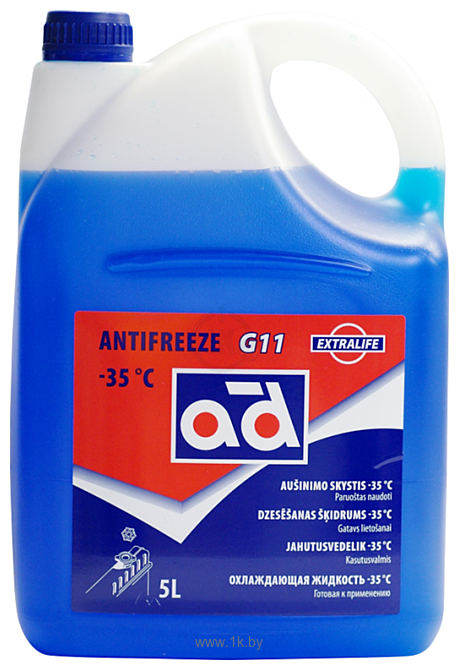 Фотографии AD Antifreeze -35°C G11 Blue 5л