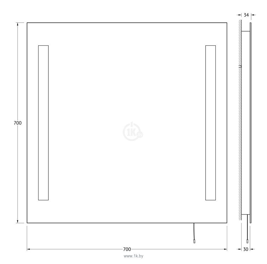 Фотографии Ellux Linea LED 70х70 (LIN-A2 9118)