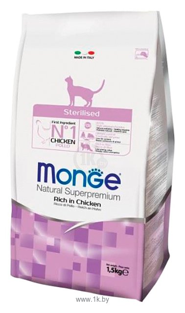 Фотографии Monge (10 кг) Cat Sterilized – для стерилизованных кошек