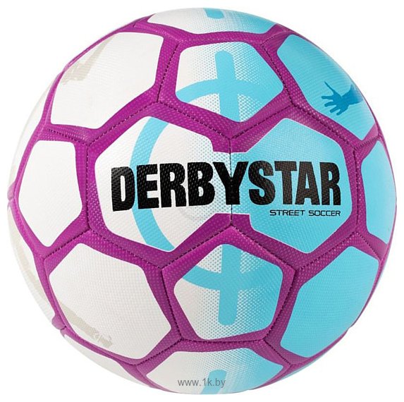 Фотографии Derbystar Street Soccer (5 размер, белый/голубой/фиолетовый)