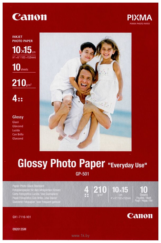 Фотографии Canon Everyday Use Glossy GP-501 10x15 210 г/м2 10 л 0775B005