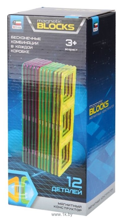 Фотографии Attivio Magnetic Blocks TY0016 Тройной квадрат
