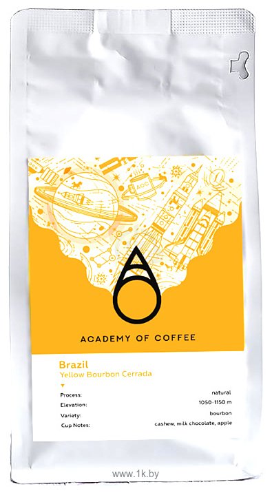 Фотографии Academy Of Coffee Brazil Yellow Bourbon Cerrada зерновой 500 г