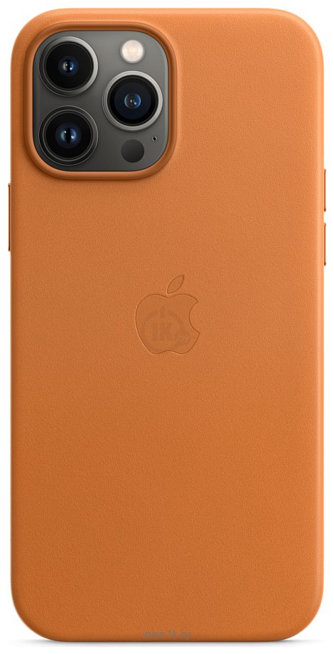 Фотографии Apple MagSafe Leather Case для iPhone 13 Pro Max (золотистая охра)
