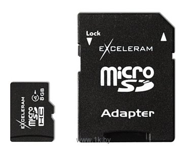 Фотографии Exceleram microSDHC class 4 8GB + SD adapter