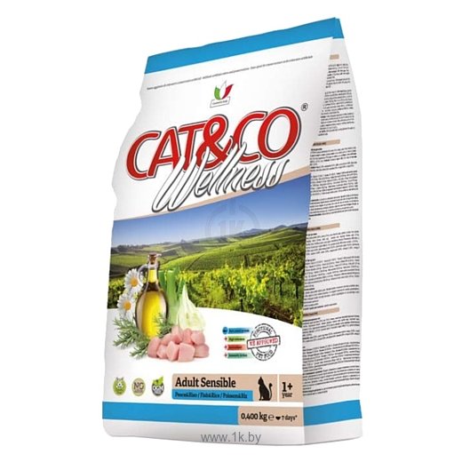 Фотографии Adragna (1.5 кг) Cat&Co Wellness Adult Sensible Fish and Rice