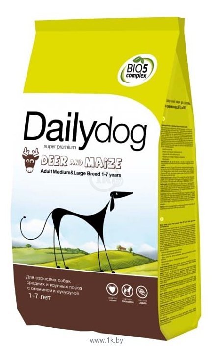Фотографии Dailydog (3 кг) Adult Medium and Large Breed Deer and Maize