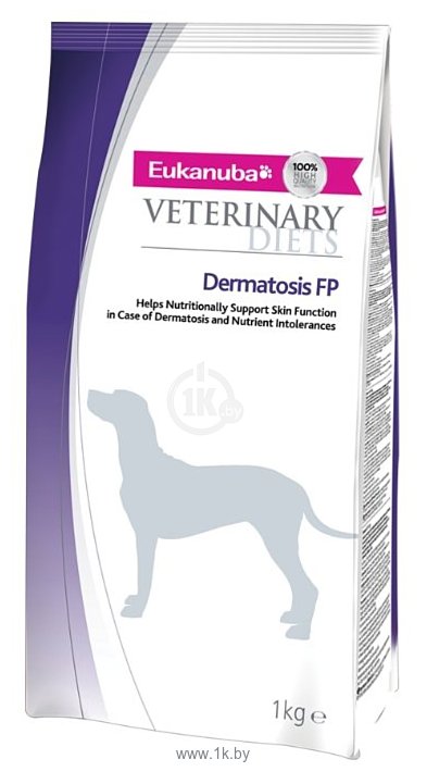 Фотографии Eukanuba (1 кг) Veterinary Diets Dermatosis FP For Dogs Dry