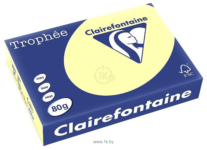 Фотографии Clairefontaine Trophee A4 80 г/кв.м 100 л 4117C (ярко-желтый)