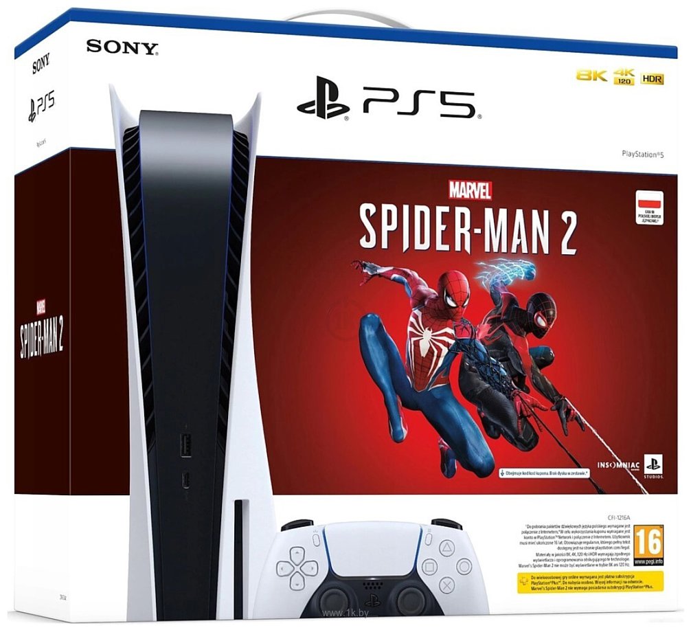 Фотографии Sony PlayStation 5 + Spider-Man 2