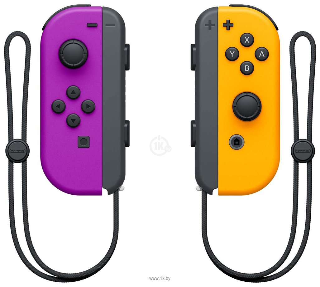 Фотографии Nintendo Joy-Con (неоновый фиолетовый/неоновый оранжевый)