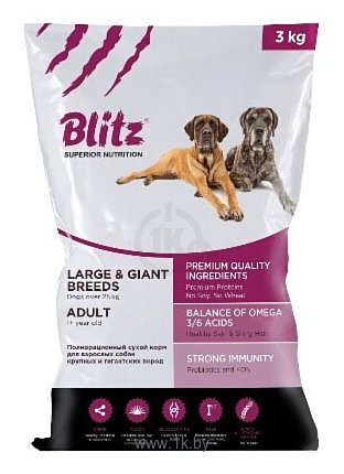 Фотографии Blitz Adult Dog Large & Giant Breeds dry (13 кг)