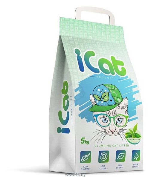 Фотографии iCat с ароматом зеленого сада 5кг