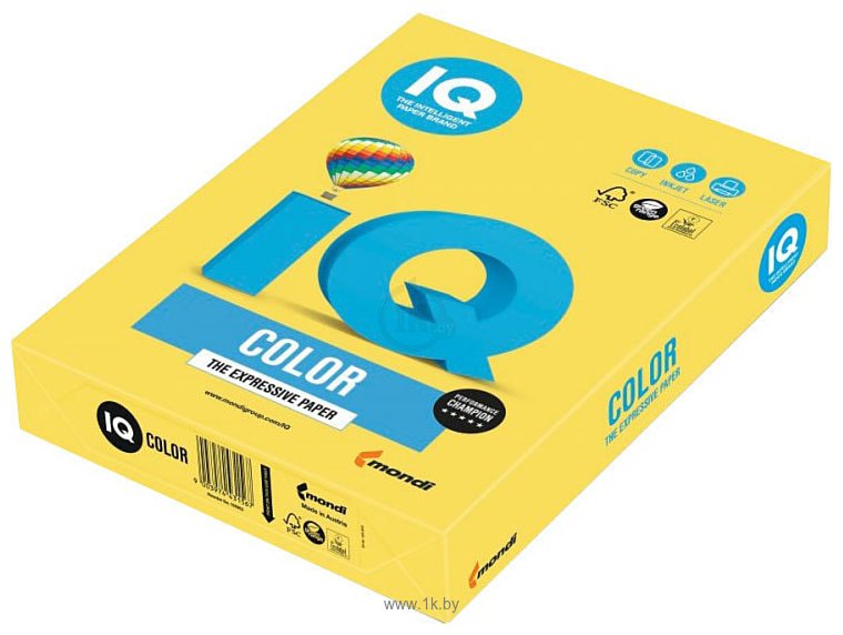 Фотографии IQ Color CY39 A4 (конореечно-желтый, 80 г/м2, 500 л)